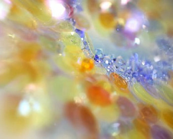 Amber Crystals, glass, crystals, amber HD wallpaper