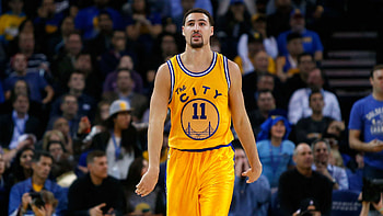 Klay Thompson, Sports background, NBA player, Golden State Warriors HD wallpaper