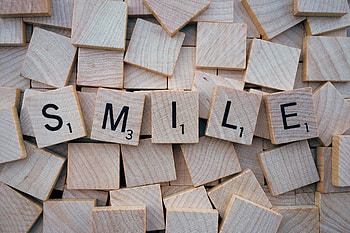 Smile scrabble tile, Positive emotion, Sentimental significance, Friendly gesture HD wallpaper