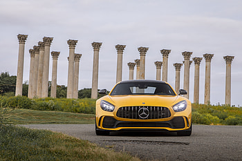 Car, sports car, front-view Mercedes-AMG GT R HD wallpaper
