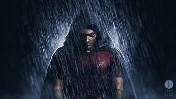 Robin Art, robin, artwork, artist, digital-art, superheroes, deviantart HD wallpaper
