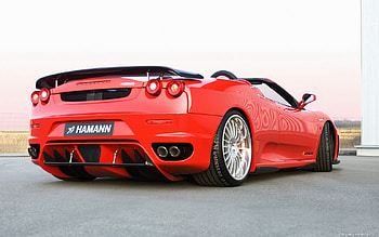 Ferrari, back, wheels, red HD wallpaper