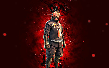 Stealth Game Knight, , red neon lights, Fortnite Battle Royale, Fortnite characters, Stealth Game Knight Skin, Fortnite, Stealth Game Knight Fortnite HD wallpaper