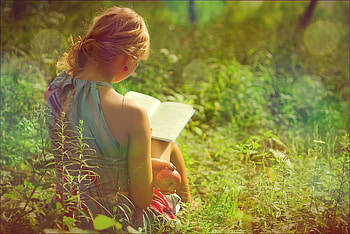 Joyful Leisure, sunshine, reading, girl, grass, summer, apple, , lovely, joyful HD wallpaper