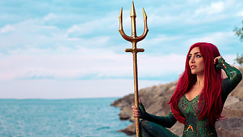 Jason Momoa Aquaman Cosplay , mera, superheroes, cosplay HD wallpaper