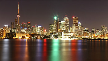 Toronto skyline, Ontario Canada, Cityscape HD wallpaper