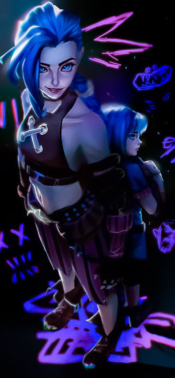 Jinx, Anime, Enemy, Arcane HD phone wallpaper