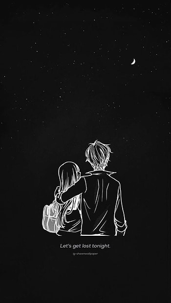 love love doodle Cute [] for your , Mobile & Tablet. Explore Couple. Couple , Anime Couple, Loving Couple, Black and White Anime Couple HD phone wallpaper