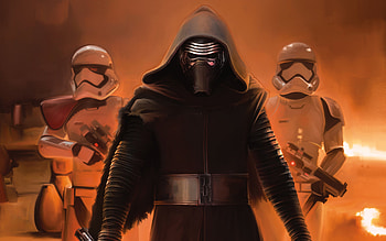 Kylo Ren Mask, Striking art, Dark side enforcer, Supreme Leader's mask HD wallpaper