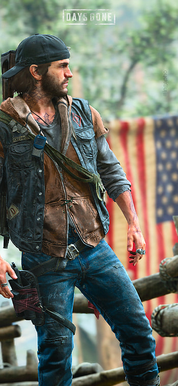 Days Gone, play, ps4, game, playstation, usa, flag, ps5, ingapho, daysgone, games, deek HD phone wallpaper