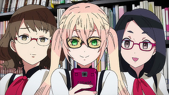 Gatchaman Crowds, Anime series, Creative animation, Lord Dalek's review HD wallpaper