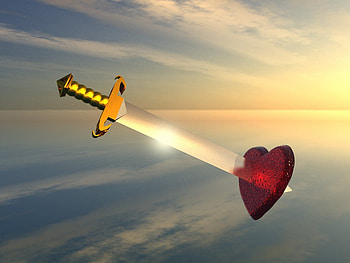 BRUTAL LOVE, sword, love HD wallpaper