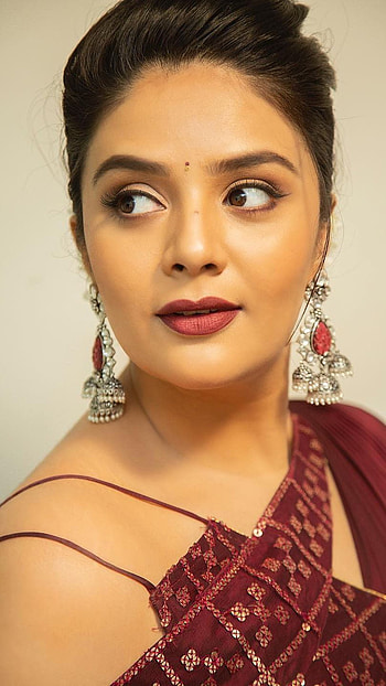 Sreemukhi, telugu actress, model HD phone wallpaper