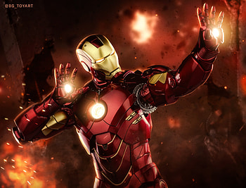 Iron Man Laser Firing Up, iron-man, superheroes HD wallpaper