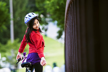 Birtay Girl, bicycle, fun, other, people, woman HD wallpaper