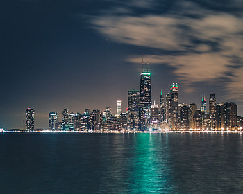 Cities, Night, Night City, City Lights, Skyscrapers, Megapolis, Megalopolis, Panorama HD wallpaper