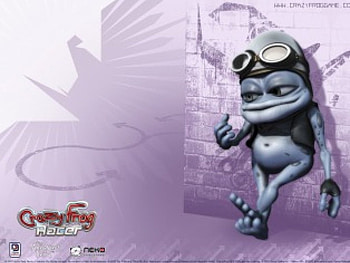 Crazy Frog, leaning, building, frog, annoying, crazy HD wallpaper