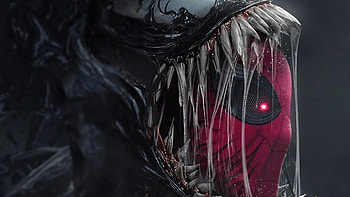 Spider Venom Art, spiderman, venom, superheroes HD wallpaper