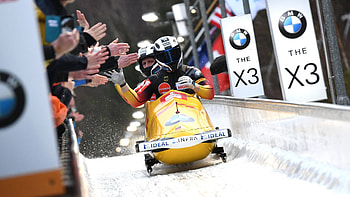 Friedrich's two man title, World championship triumph, Bobsleigh legend, Record-breaking HD wallpaper