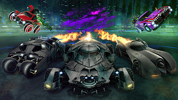 Rocket League X Dc Haunted Hallows, rocket-league, games, batmobile, 2024-games, video-games HD wallpaper