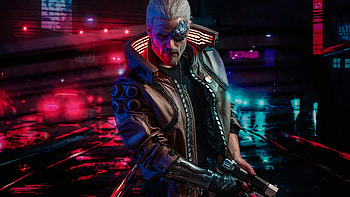 Cyberpunk 2077, Witcher connection, Futuristic world, Geralt of Rivia HD wallpaper