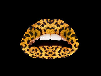 Leopard-Lips, cool, lips, leopard HD wallpaper