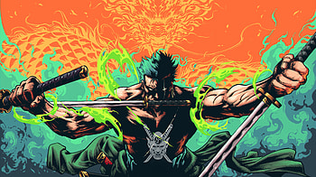 Roronoa Zoro , roronoa-zoro, one-piece, anime, artist, artwork, digital-art, behance HD wallpaper
