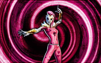 Lovethorn, pink grunge background, Fortnite, vortex, Fortnite characters, Lovethorn Skin, Fortnite Battle Royale, Lovethorn Fortnite HD wallpaper