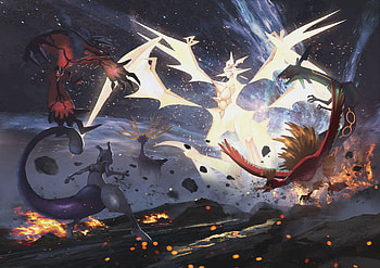 Pokemon Ultra Sun And Ultra Moon, pokemon-ultra-sun-and-ultra-moon, 2017-games, games, artist, artwork, digital-art HD wallpaper