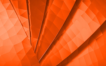 orange abstract background, orange polygon background, orange abstraction, orange lines background, creative orange background HD wallpaper