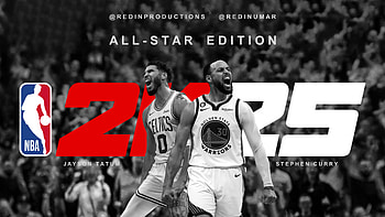 NBA 25 ALL-STAR EDITION, NBA 25, Stephen Curry, Jayson Tatum HD wallpaper
