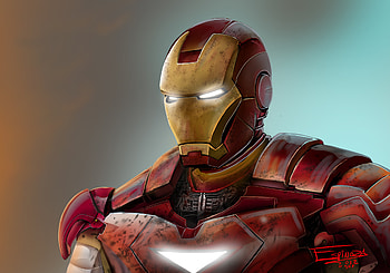 Iron Man Art, iron-man, superheroes, artist, deviantart, artwork HD wallpaper