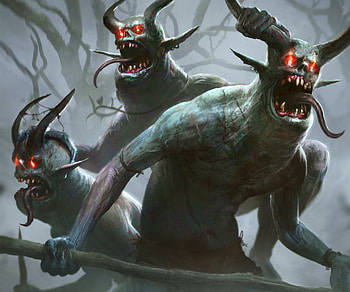 Screaming Demons, dark, demon HD wallpaper