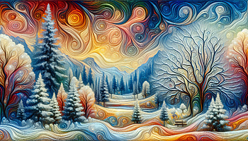 Enchanted Winter Wonderland, winter scene, winter landscape, tree HD wallpaper