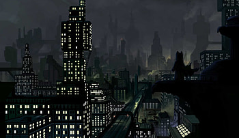 Gotham skyline, Cityscape, Batman's city HD wallpaper