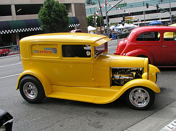 1929 ford delivery yellow, delivery, ford, 1929, yellow HD wallpaper