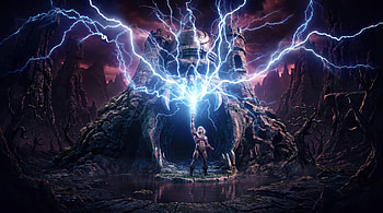 He-Man — Masters of the Universe | Quad : Castle Grayskull Lightning, He-Man And The Masters Of The Universe HD wallpaper