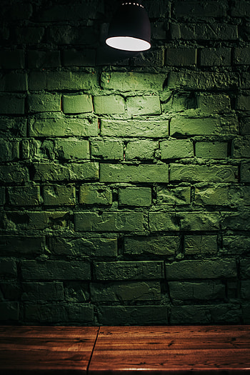 Miscellanea, Miscellaneous, Surface, Wall, Lamp, Illumination, Bricks, Lighting HD phone wallpaper