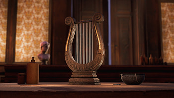 Lyre music, Greek lyre prop, Dimitriy Zub, Artstation HD wallpaper