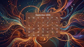 September 2026 Calendar HD wallpaper