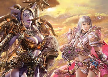 World of Warcraft, girls, anime, 3d HD wallpaper