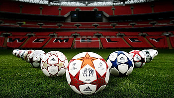Champions League balls, Wembley Stadium HD wallpaper