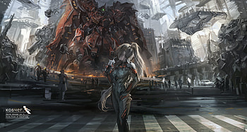 Anime Scifi, anime, scifi, artist, digital-art HD wallpaper