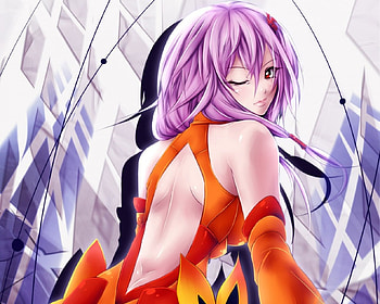 Yuzuriha Inori, cute, red eyes, inori, long hair, 3d, cg, female, sexy, hot, guilty crown, girl, pink hair, anime girl, anime, wink, realistic HD wallpaper