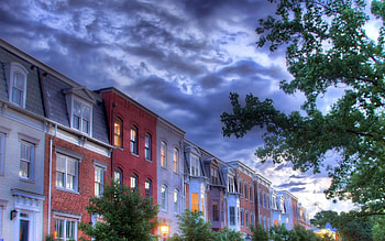Cities, Houses, Trees, Windows, Shine, Light, r, Roof, Roofs HD wallpaper