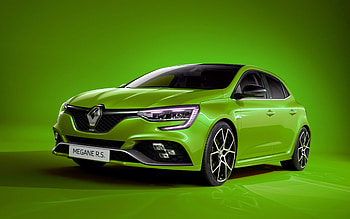 Renault Megane RS, , studio, 2022 cars, french cars, Green Renault Megane, 2022 Renault Megane, Renault HD wallpaper