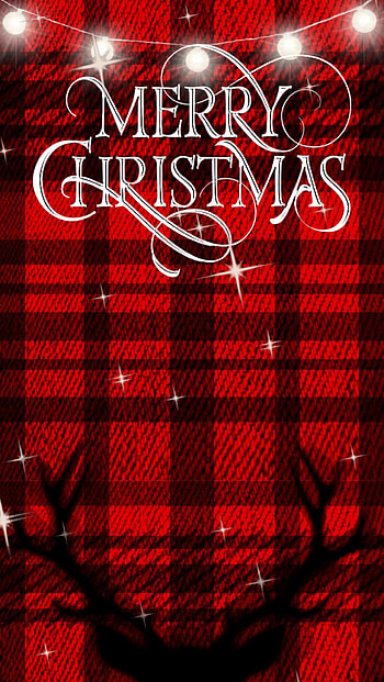 Plaid buck, Christmas HD phone wallpaper