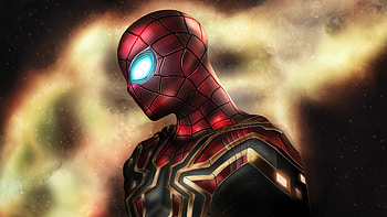 Iron Spider In Full Armor Glory, spiderman, superheroes, artist, artwork, digital-art, artstation, deviantart HD wallpaper