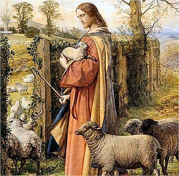 The Good Shepherd, god, sheep, jesus, christ, shepherd, religion, christianity HD wallpaper