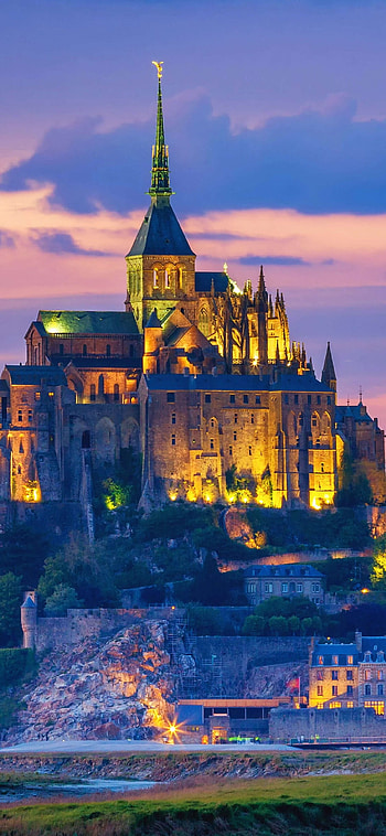 Mont Saint Michel, Traditional procession, Microsoft , hub HD phone wallpaper